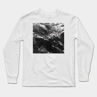 Black and white Rock formation Long Sleeve T-Shirt